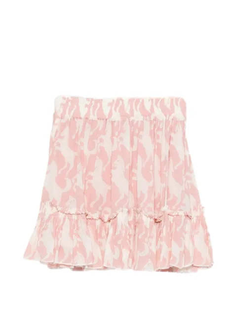 Stella McCartney Kids horse-print ruffled skirt