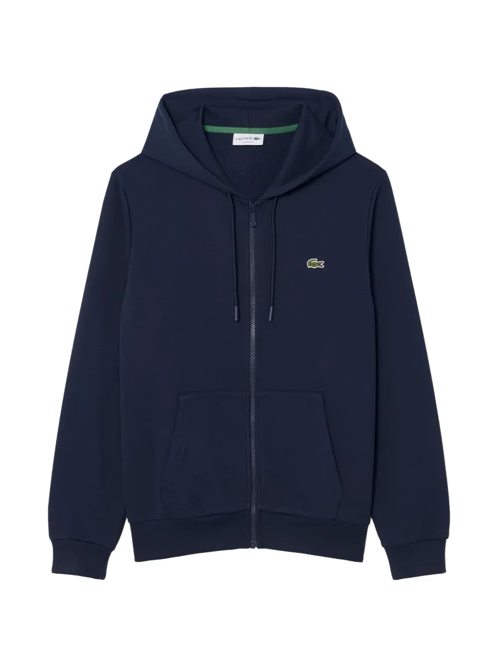 Lacoste zip-up fleece hoodie Blauw