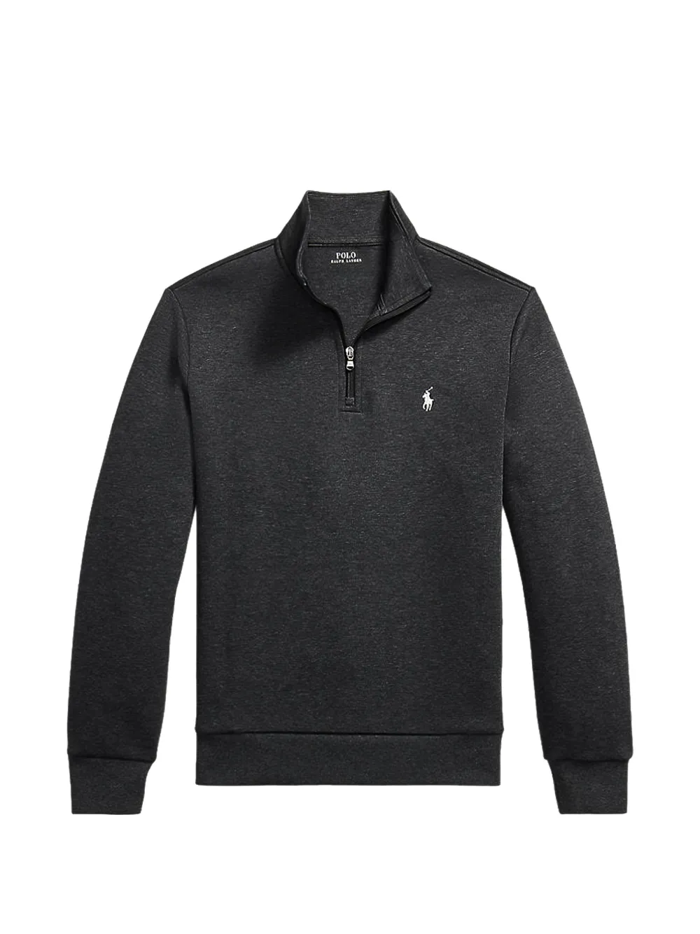 Polo Ralph Lauren quarter-zip double-knit polo shirt - Grigio