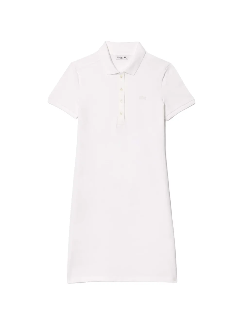 Lacoste stretch-pique polo mini dress - Bianco