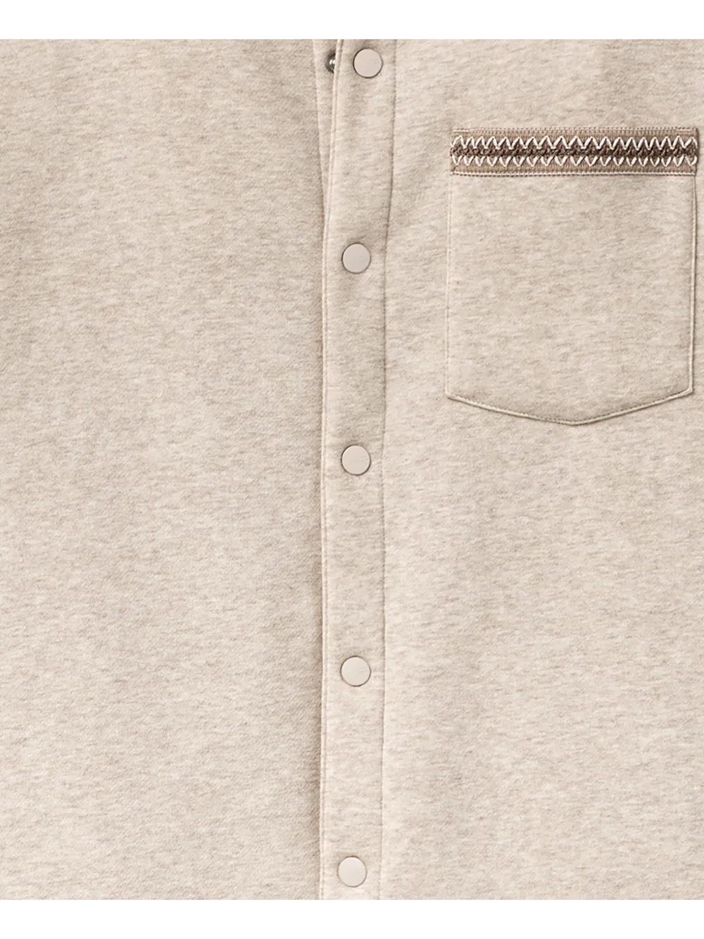 UGG Tasman braid-trim shirt jacket Beige