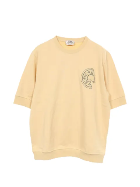 Hermès Pre-Owned 2020s embroidered short-sleeve T-shirt