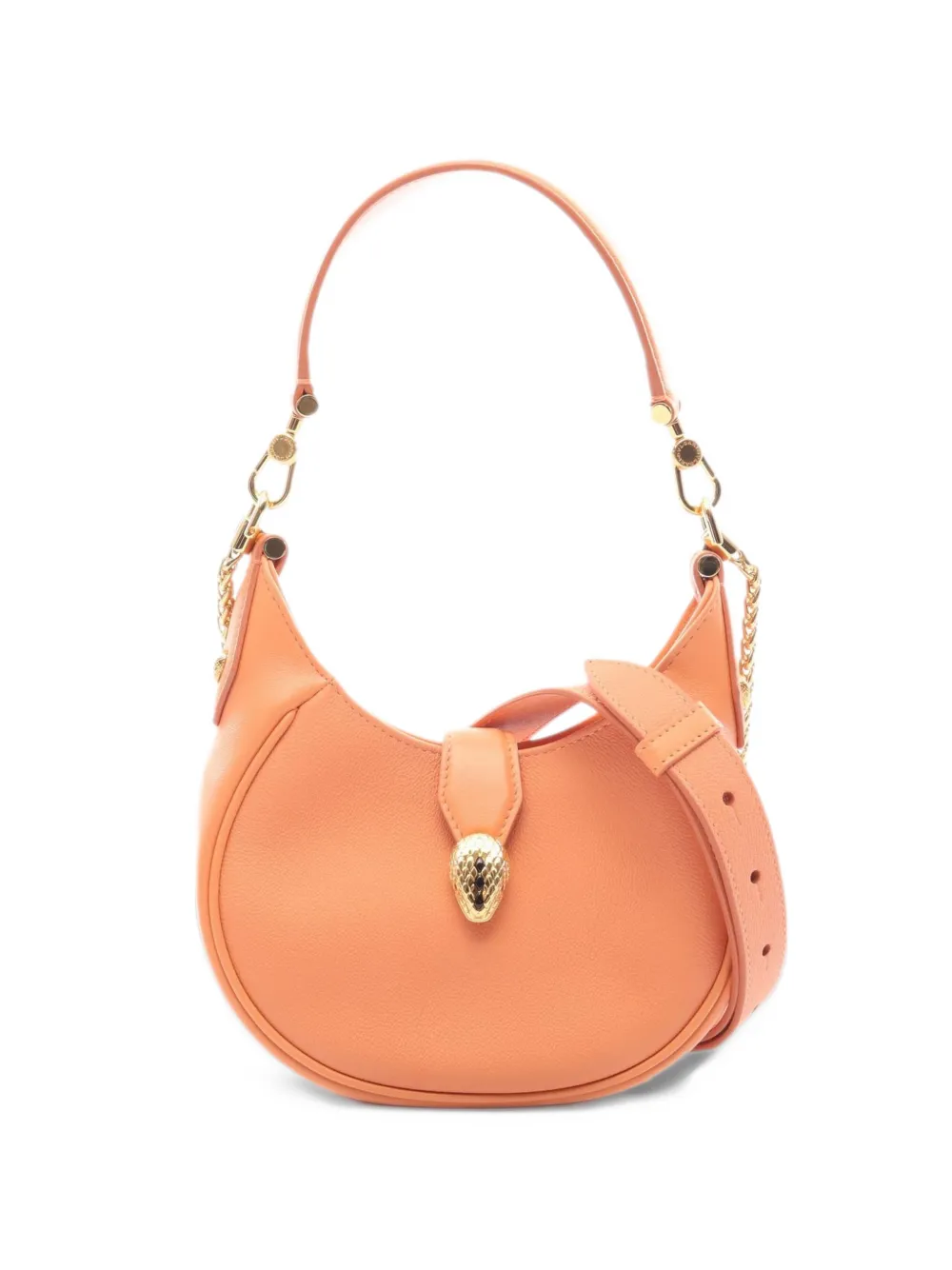 Bvlgari Pre-Owned 2010s small Serpenti Ellipse shoulder bag - Orange
