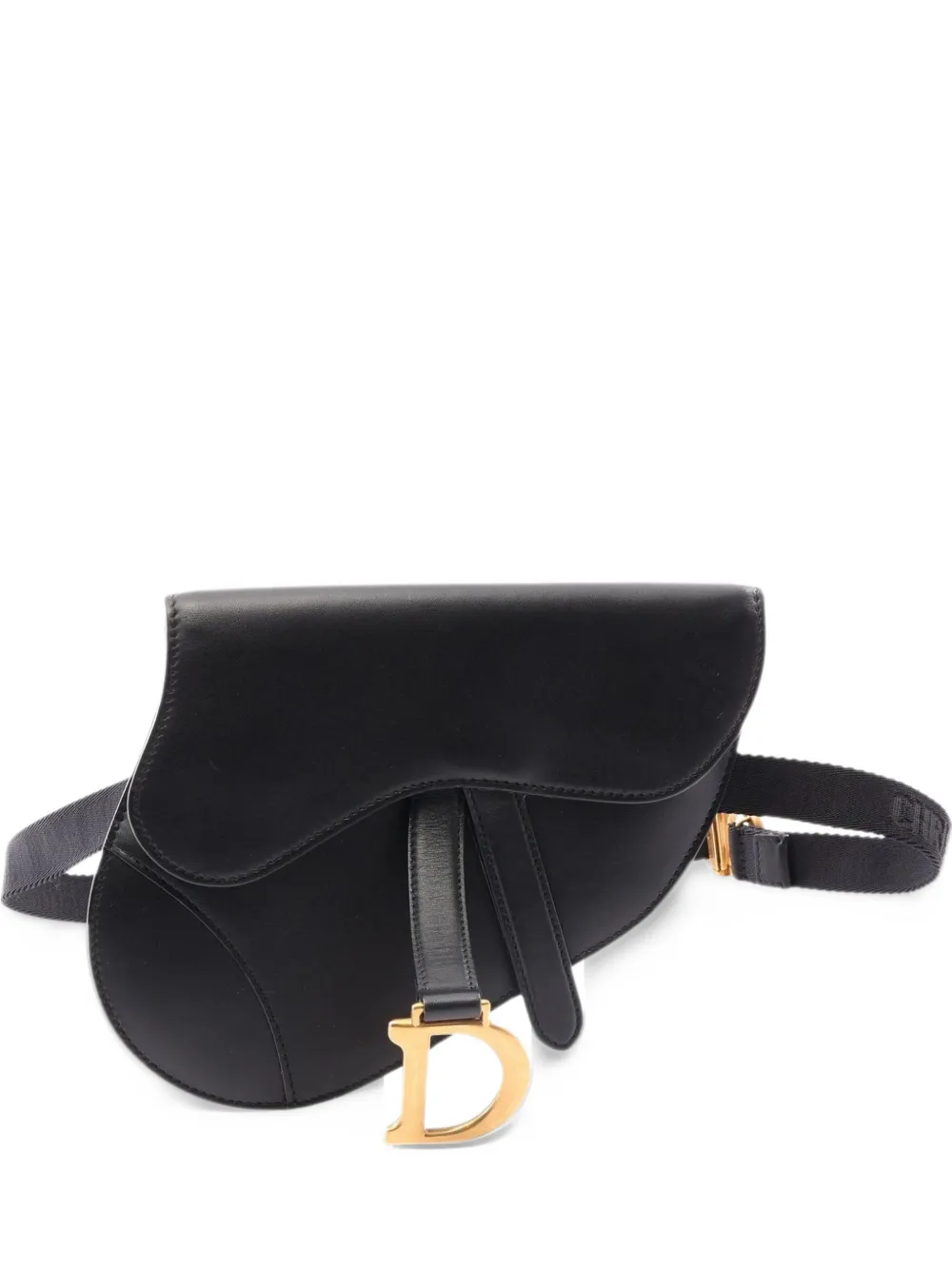 Christian Dior Pre-Owned 2010s Saddle belt bag in Black