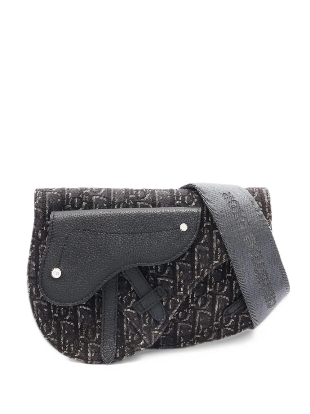 Christian Dior Pre-Owned 2010s Saddle Oblique shoulder bag - Nero