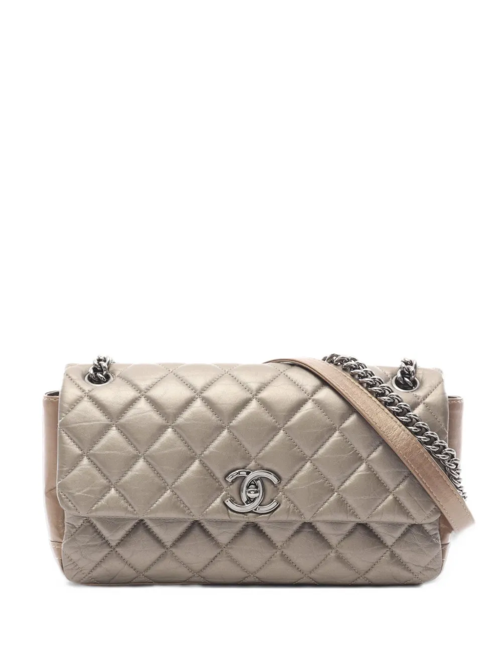 CHANEL Pre-Owned 2012-2013 Matelassé chain shoulder bag - Toni neutri