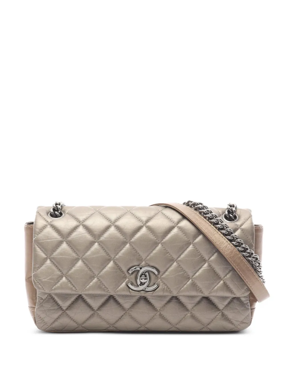CHANEL Pre-Owned 2012-2013 Matelassé chain shoulder bag - Toni neutri