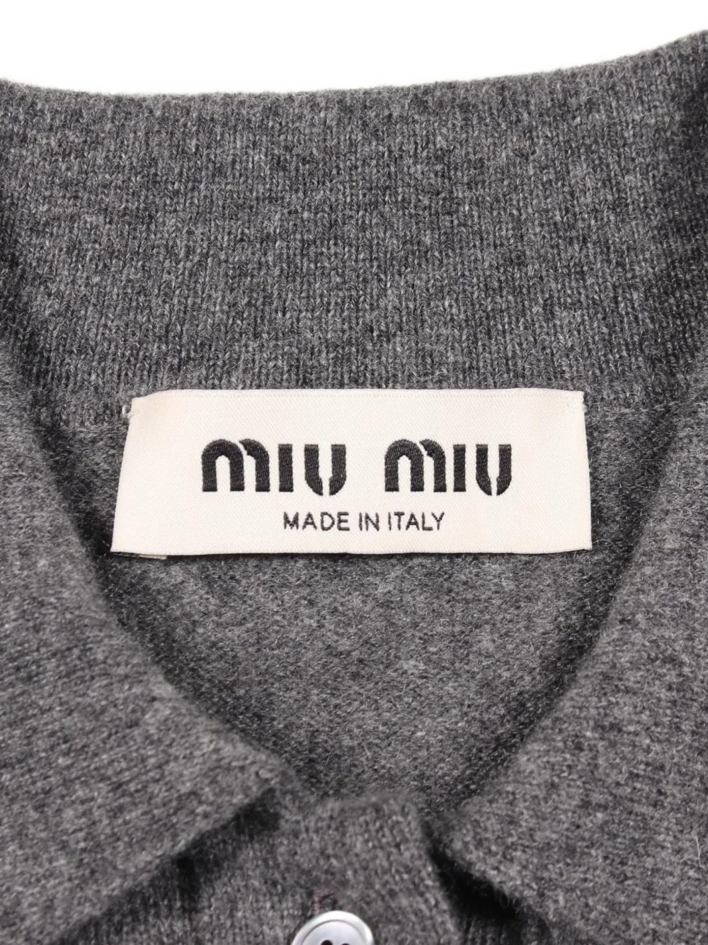 Miu Miu Pre-Owned 2010s short-sleeve polo shirt - Grigio
