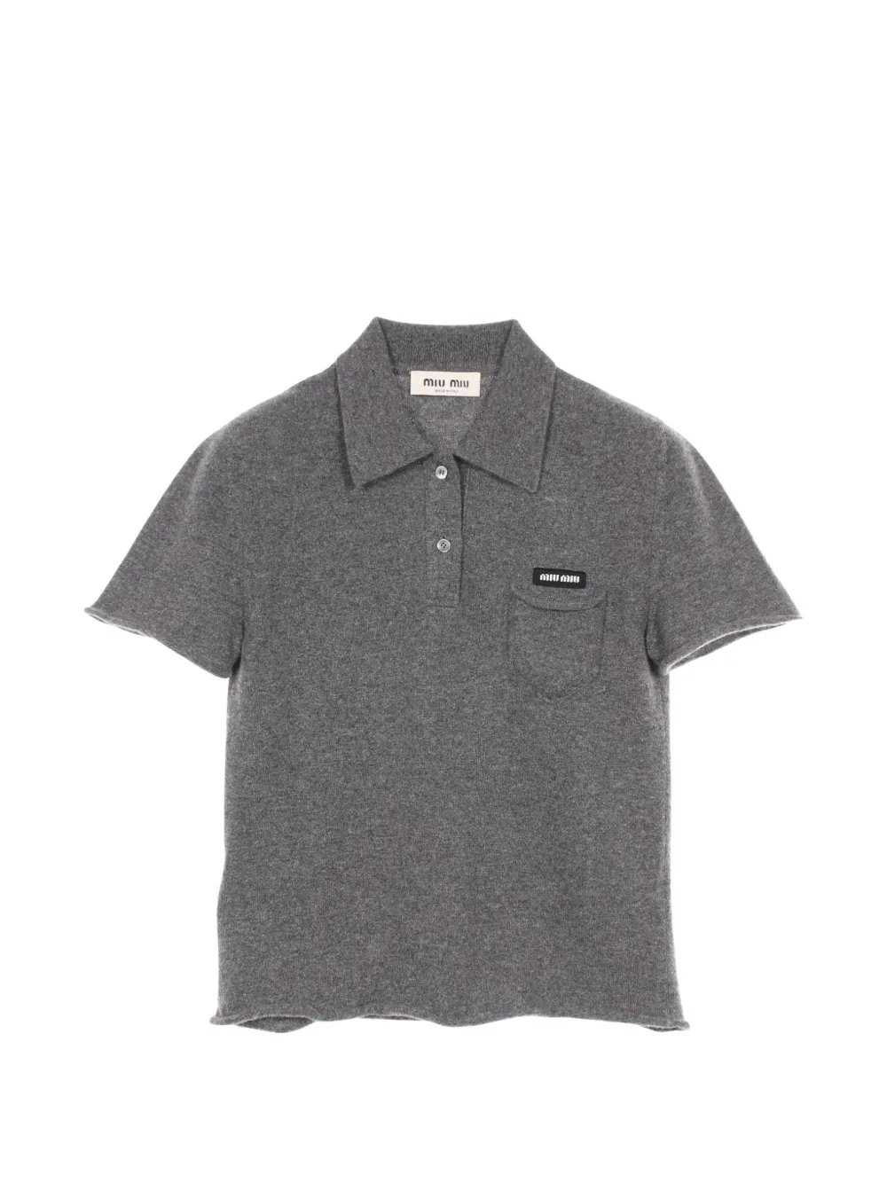 Miu Miu Pre-Owned 2010s short-sleeve polo shirt - Grigio