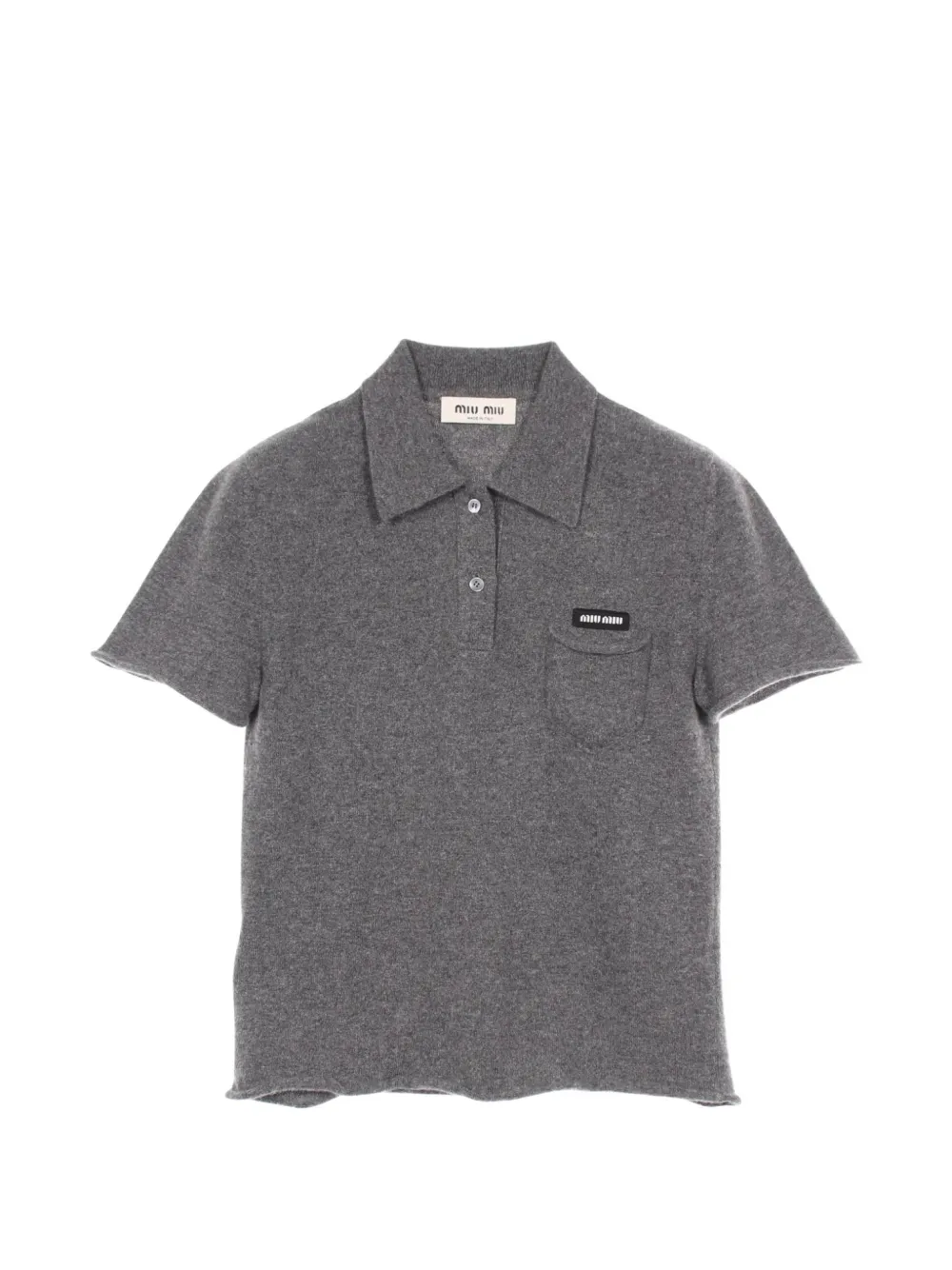 Miu Miu Pre-Owned 2010s short-sleeve polo shirt - Grigio