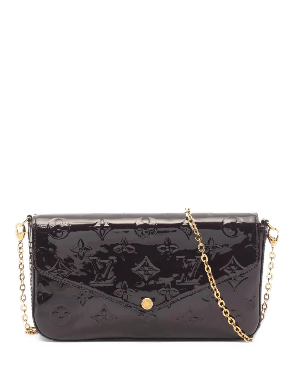 Louis Vuitton Pre-Owned 2016 Vernis Felicie Monogram clutch bag - Viola
