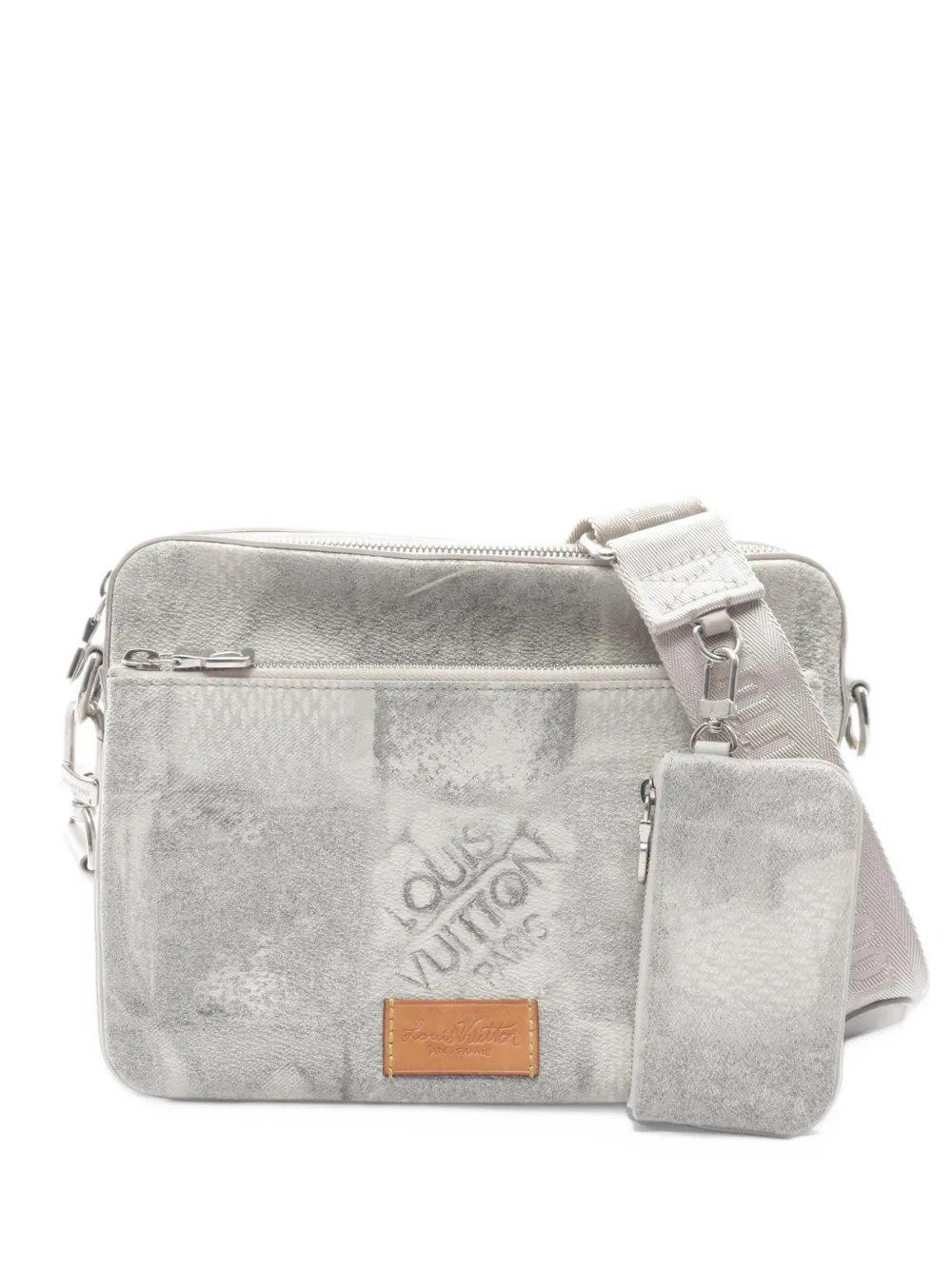 Louis Vuitton Pre-Owned 2010s Trio Messenger Damier Salt shoulder bag - Grigio