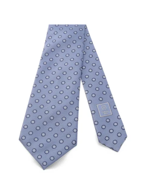 CHANEL Pre-Owned 1986-1988 Coco Mark silk tie