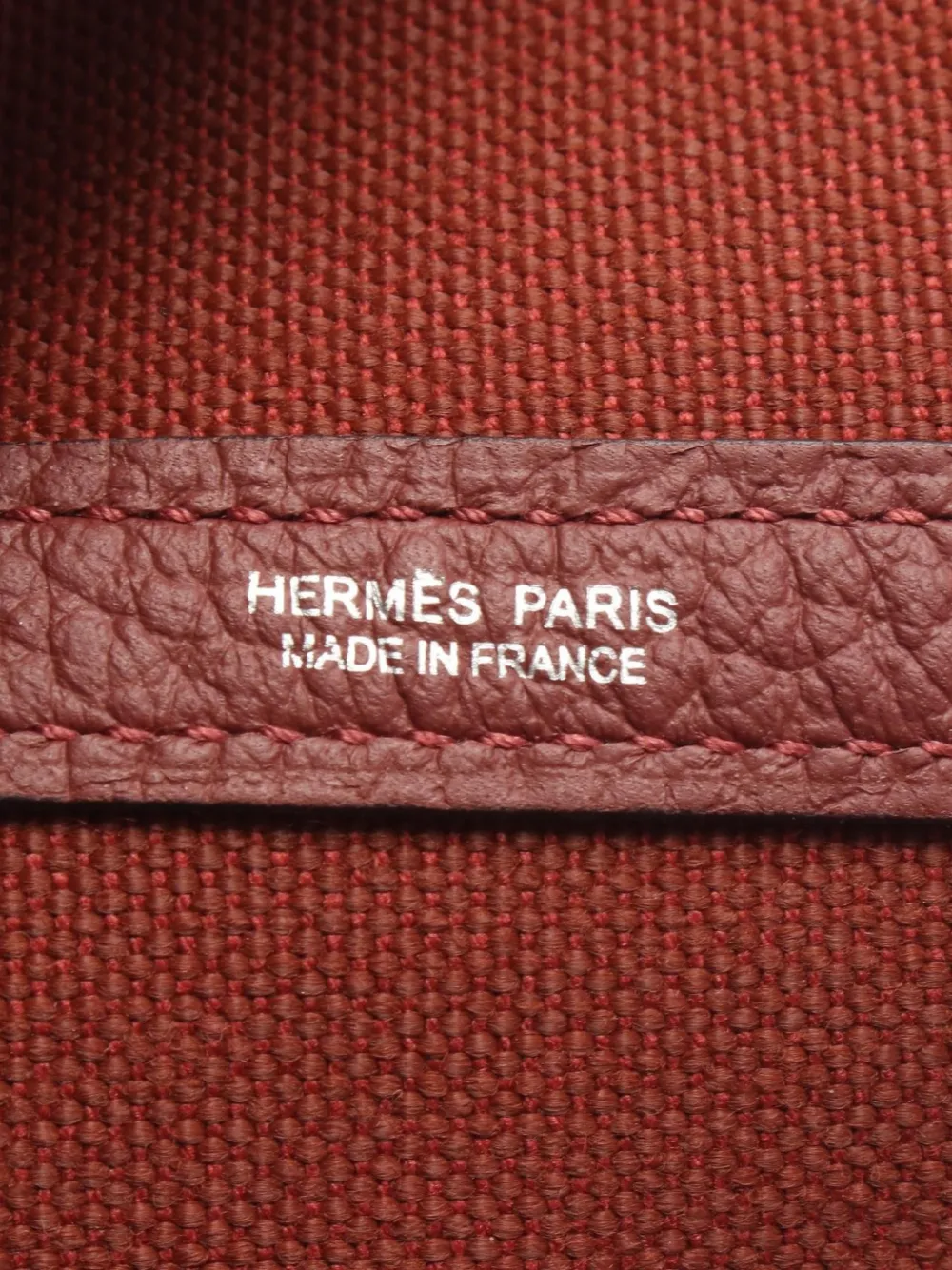 Hermès Pre-Owned 2020 Garden Party GM Negonda leather tote bag Rood
