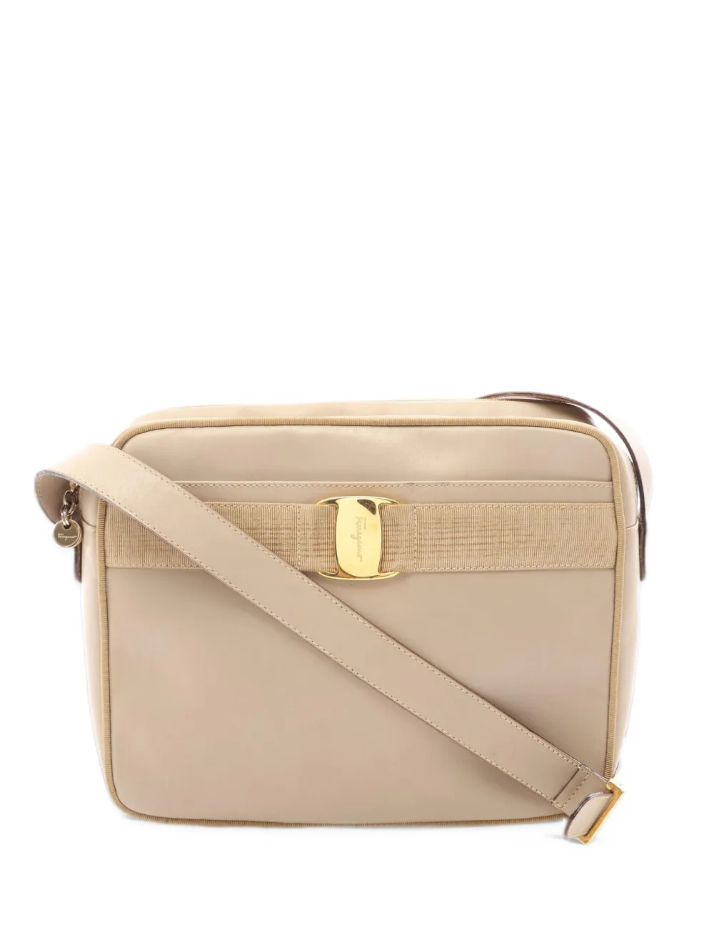 Ferragamo Pre-Owned 2000s Vara-bow shoulder bag - Toni neutri