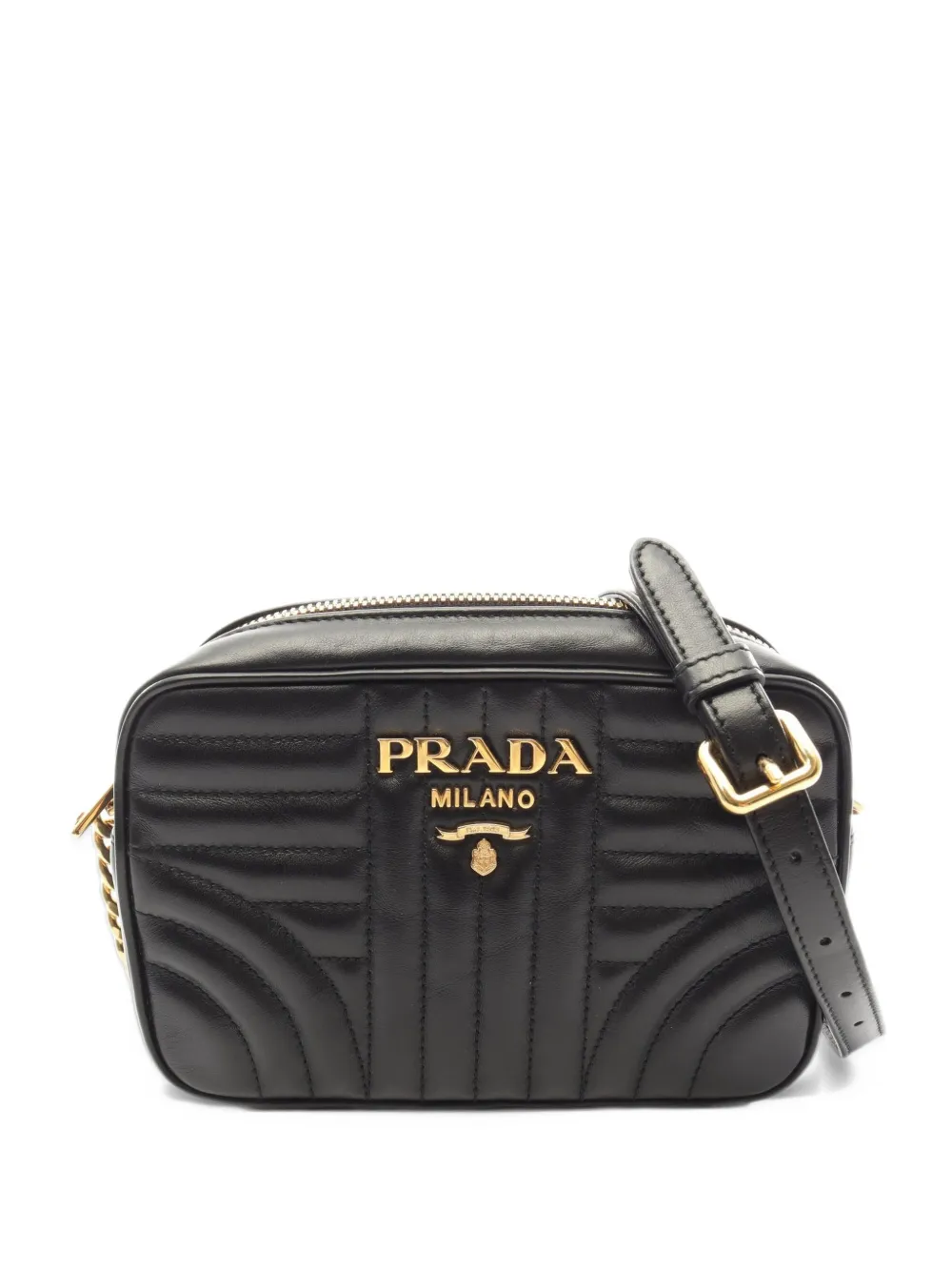 Prada Pre-Owned 2010s Soft Calf Impun shoulder bag - Black