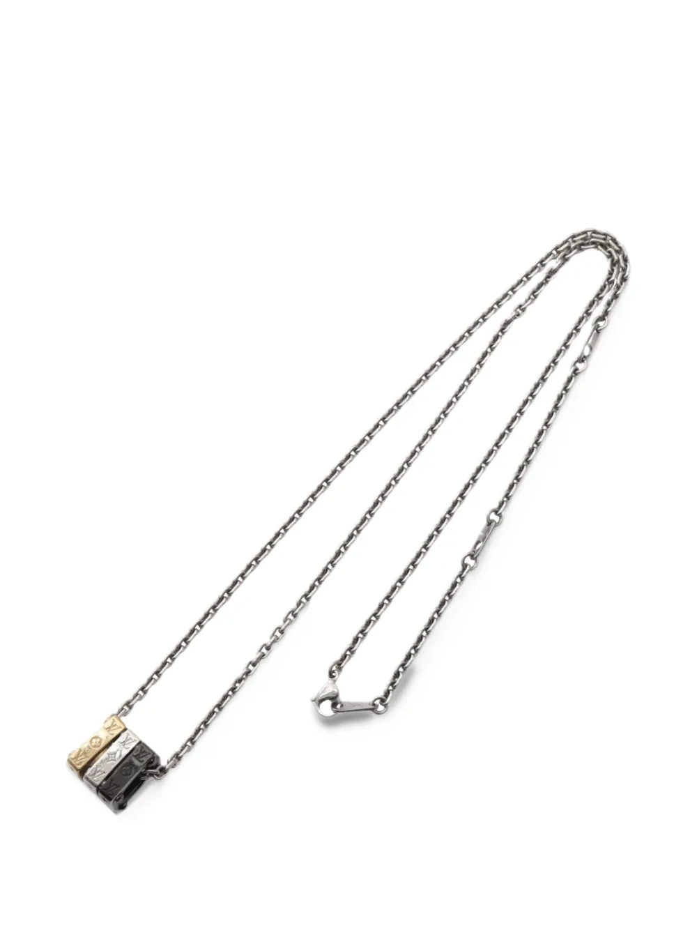 Louis Vuitton Pre-Owned 2022 Bold Monogram necklace - Argento