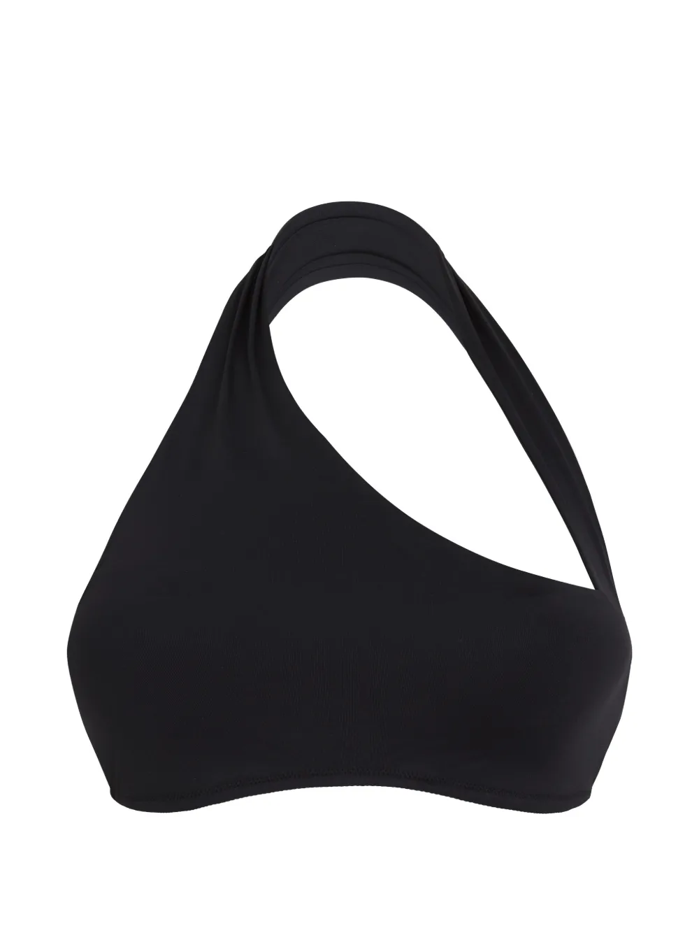 Vilebrequin Fania asymmetric halter-neck bikini top Zwart