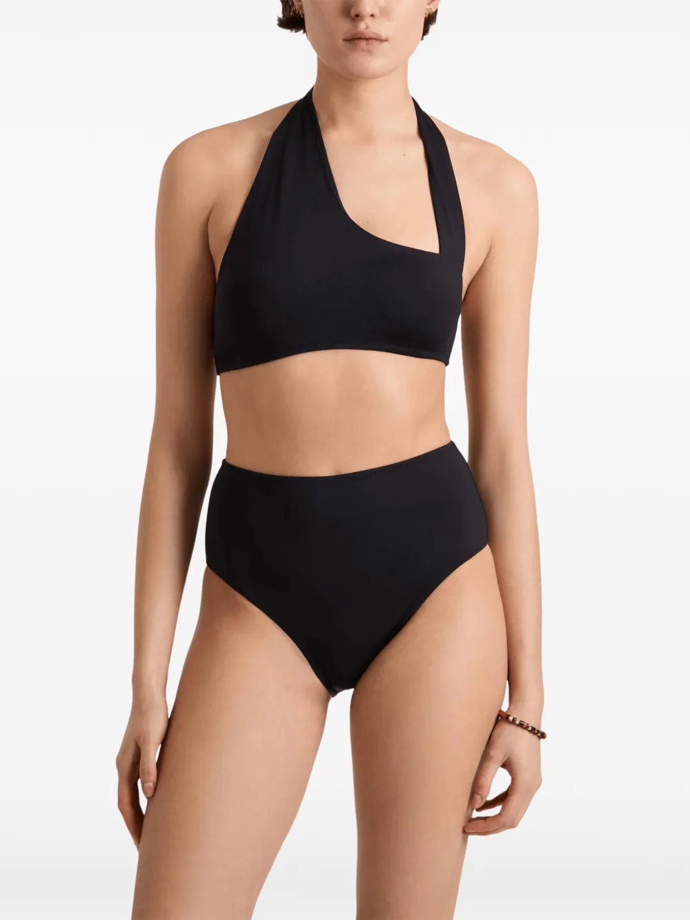 Vilebrequin Fania asymmetric halter-neck bikini top Zwart