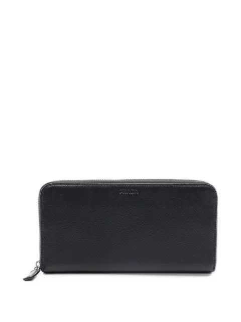 Prada Pre-Owned 2010 saffiano round zip wallet