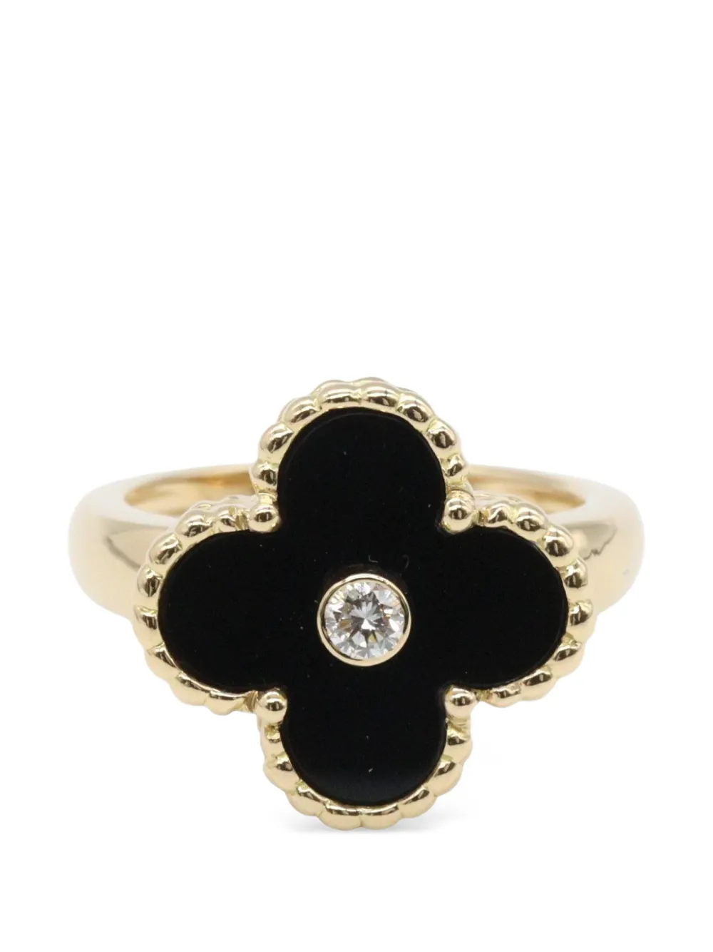 Van Cleef & Arpels Pre-Owned 2010s Vintage Alhambra diamond ring - Oro