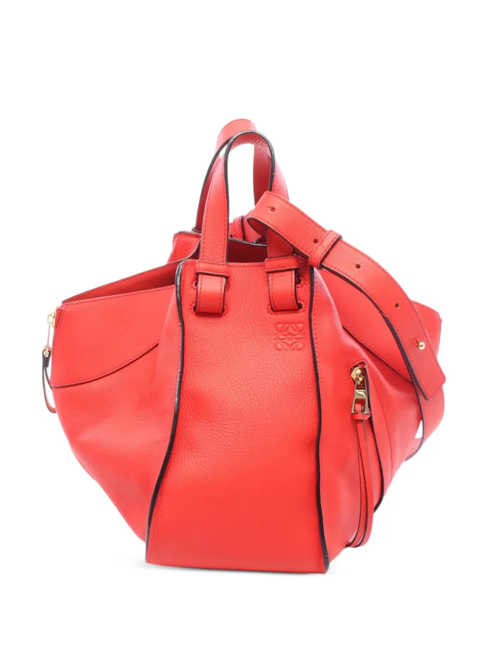 Loewe Pre-Owned 2000s Hammock leather tote bag - Rosso