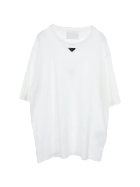Prada Pre-Owned 2010s Triangle-logo T-shirt