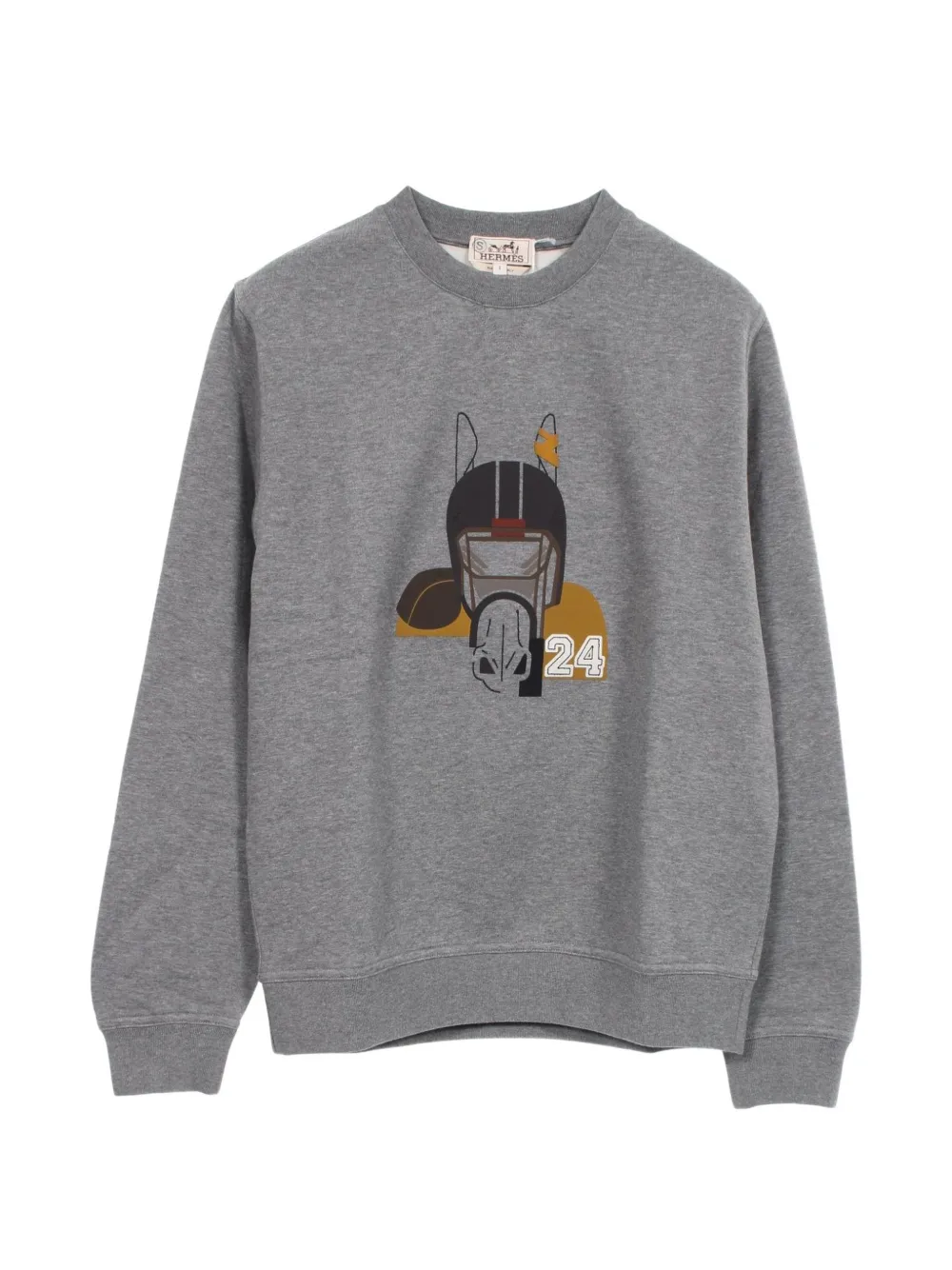 Hermès Pre-Owned 2010s graphic-print sweater - Grigio