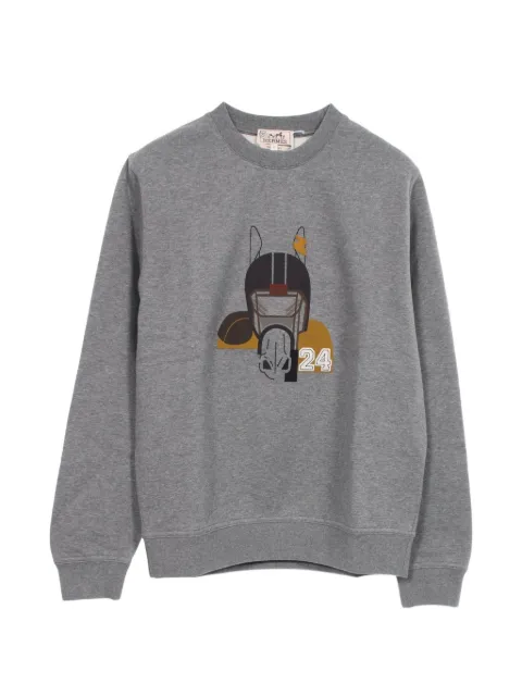 Hermès Pre-Owned 2010s Quarterb'H graphic-print sweatshirt