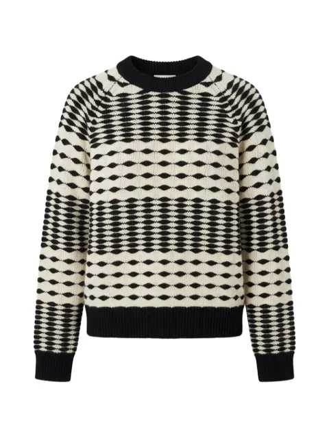 ZANKOV Bruna distorted-stripes sweater