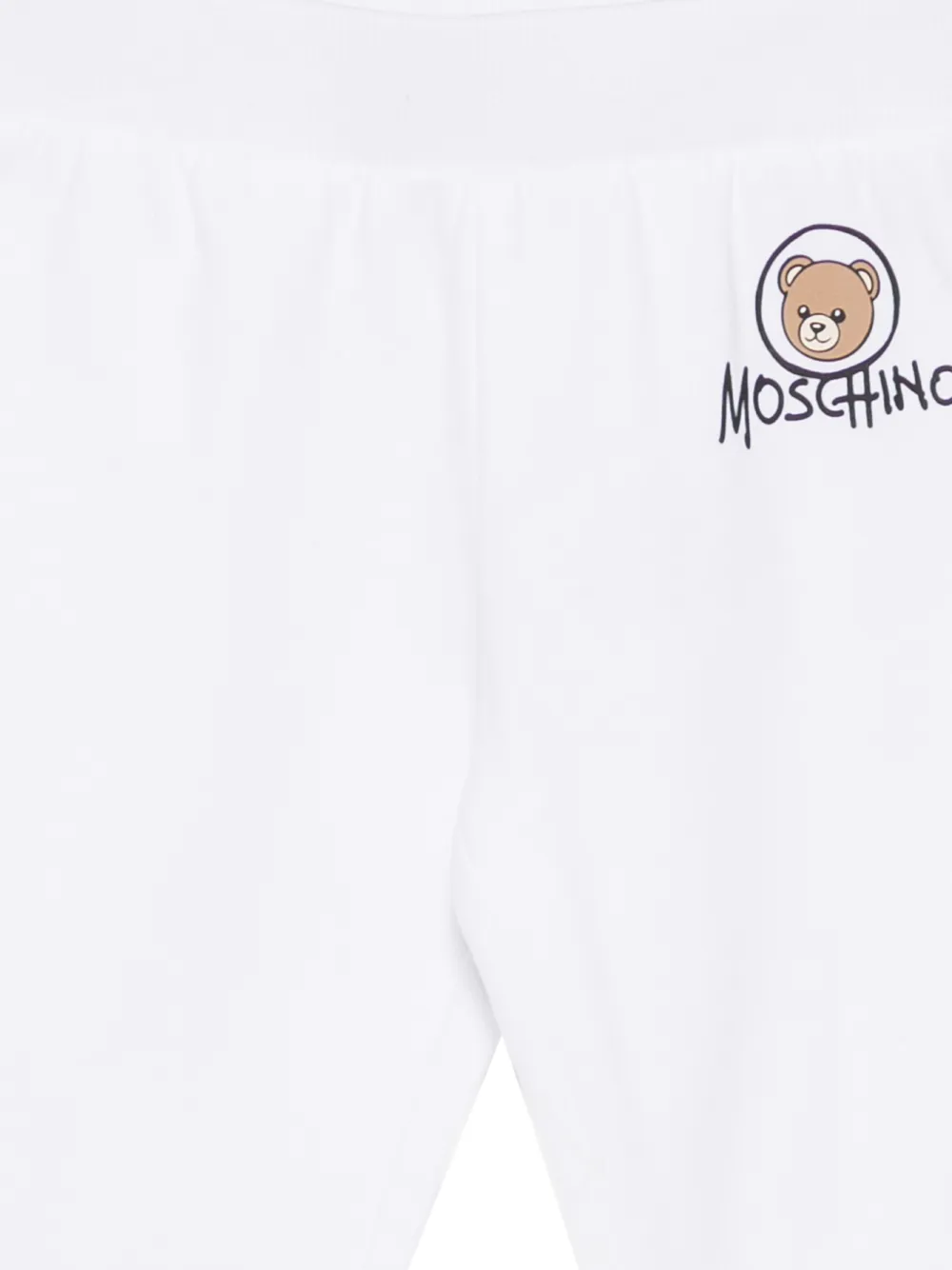 Moschino Kids Teddy Bear logo-print track pants Wit