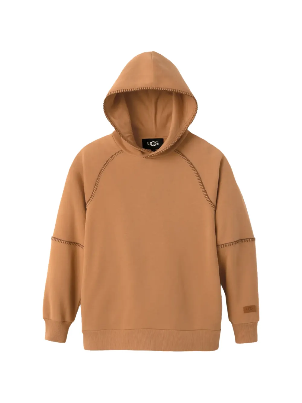 UGG Classic whipstitch-trim hoodie Bruin