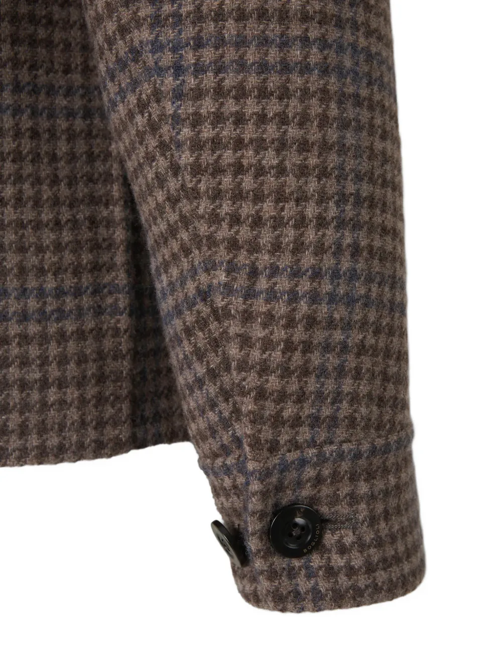 Boglioli Jack met pied-de-poule print Bruin