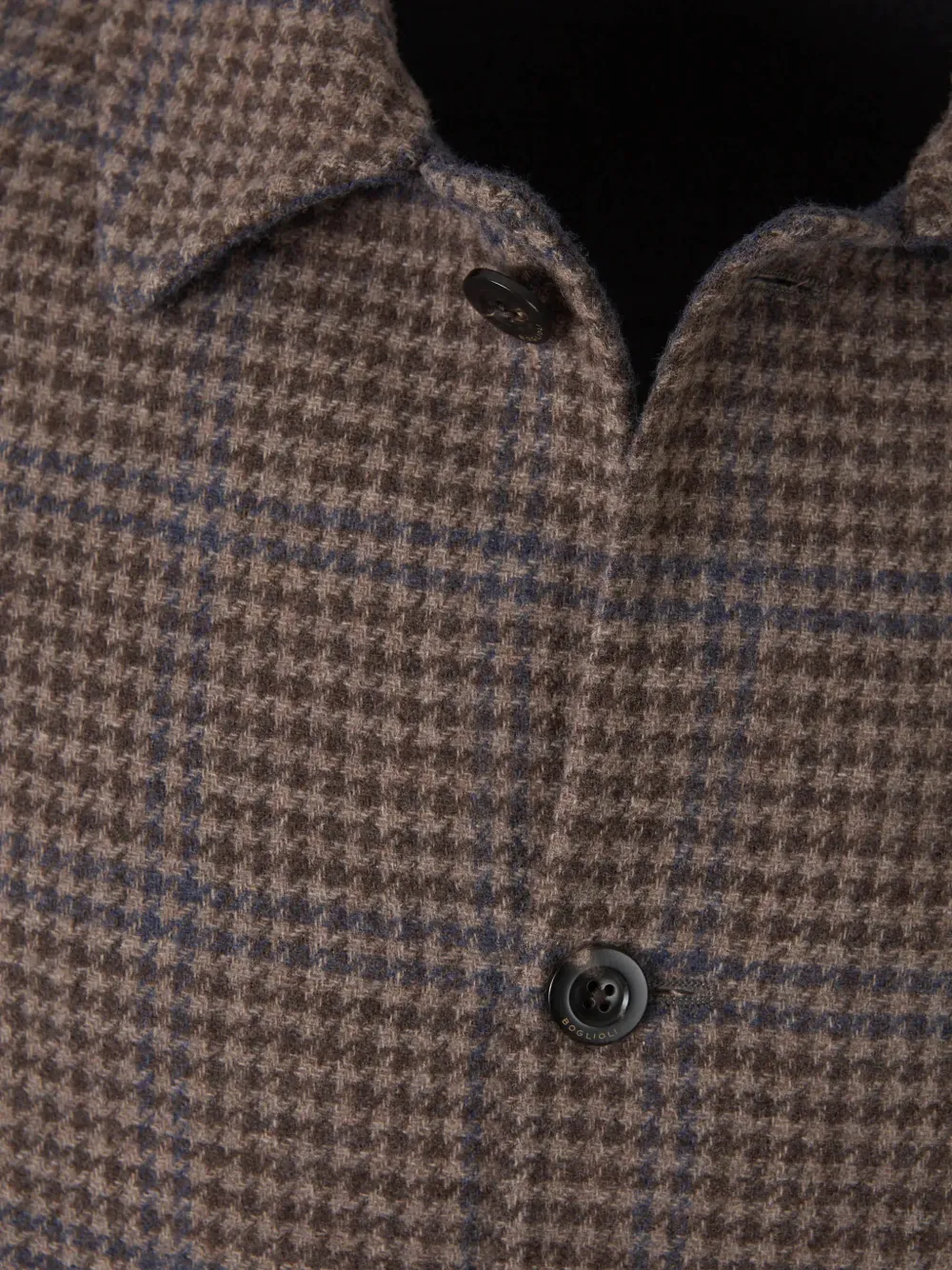 Boglioli Jack met pied-de-poule print Bruin
