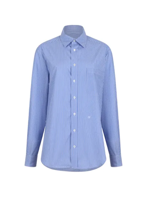 Douuod vertical-stripe long-sleeve shirt