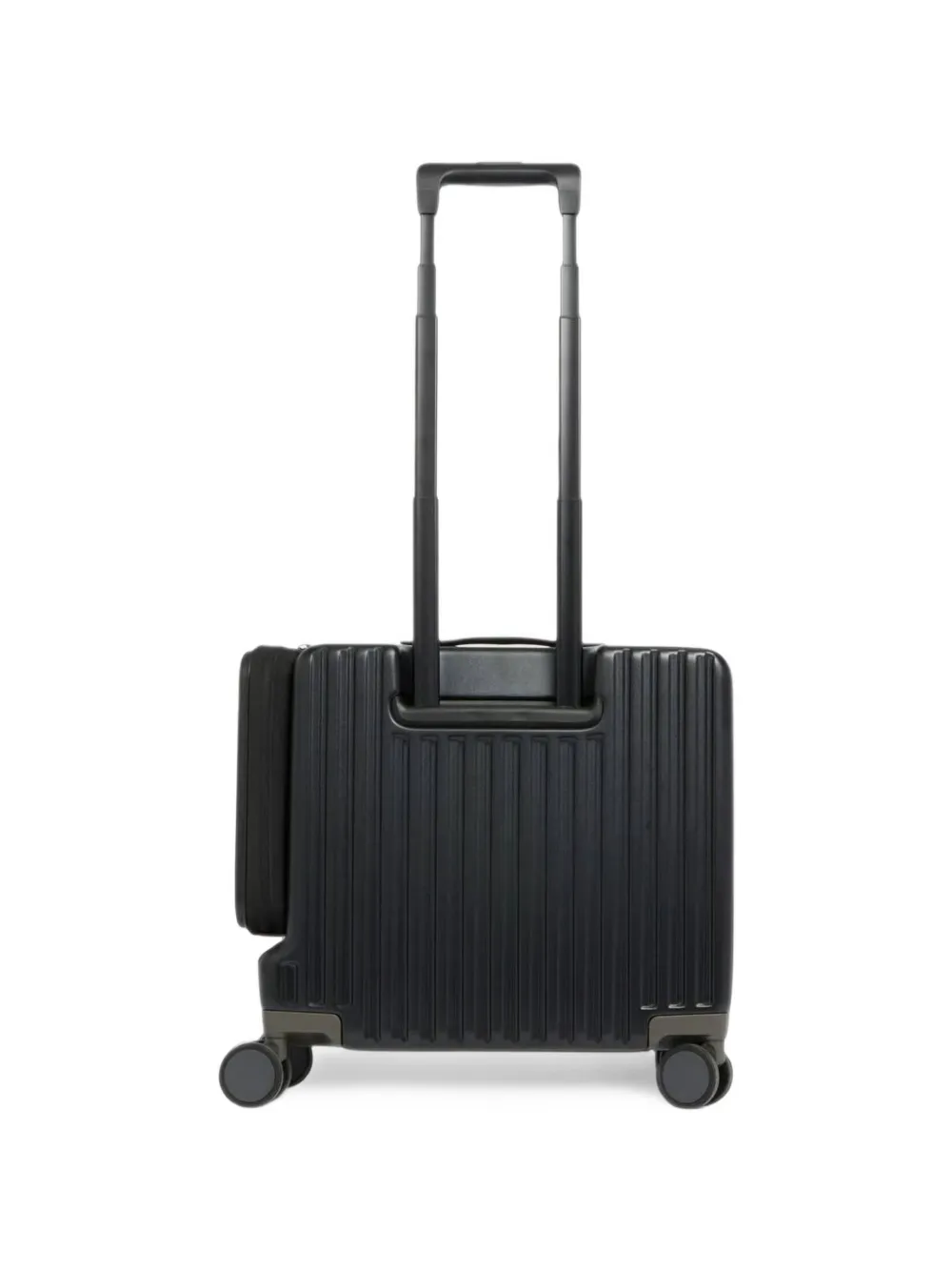 PIQUADRO ridged hard-shell suitcase Zwart