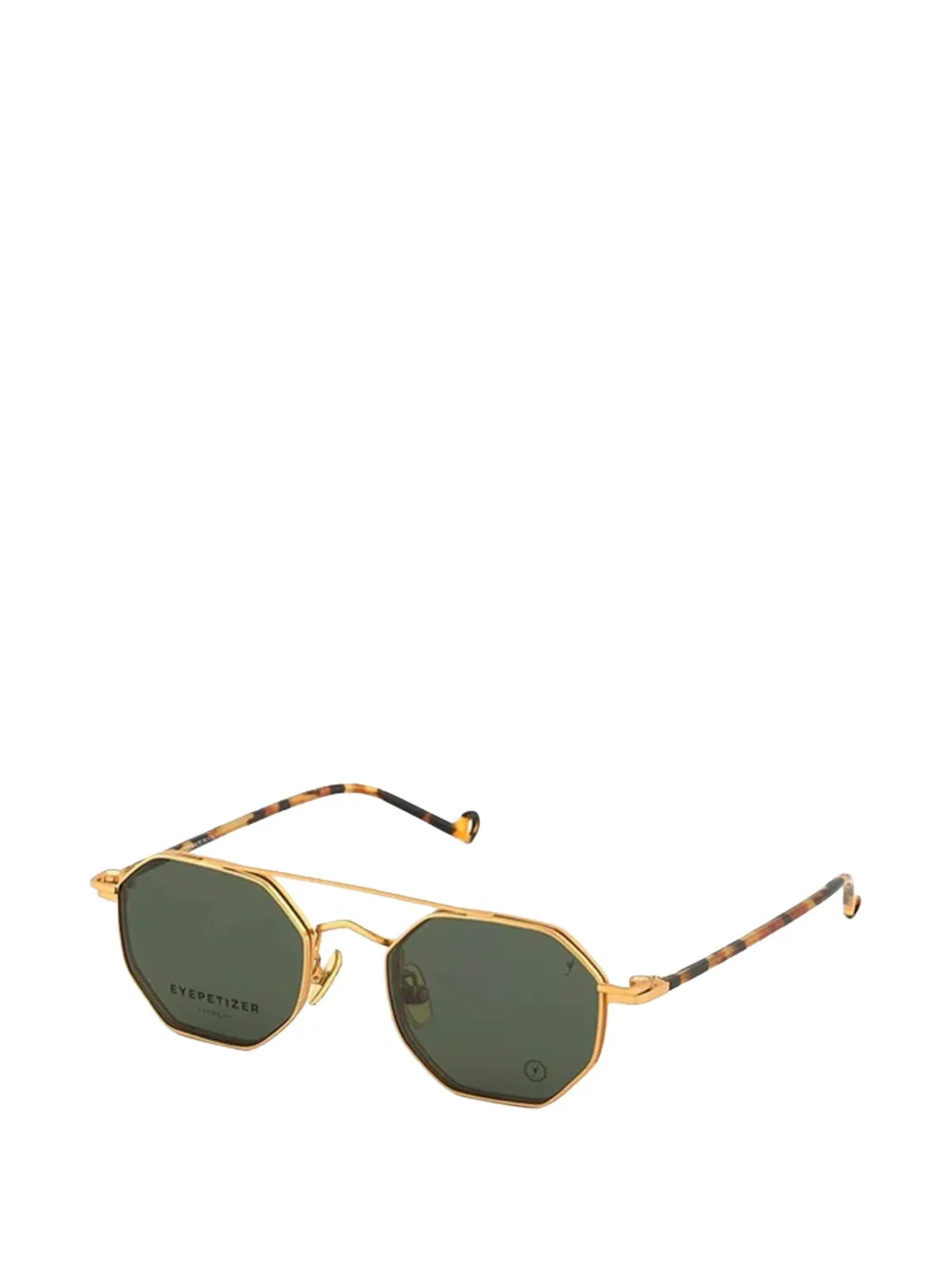 Eyepetizer Lime Vista geometric-frame sunglasses Goud