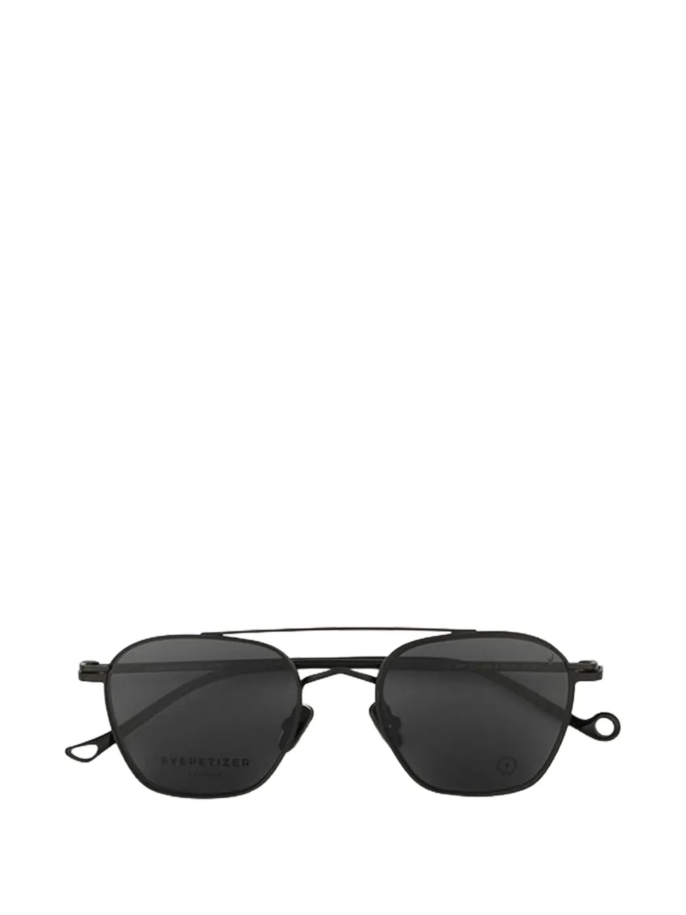 Eyepetizer Ice clip-on geometric-frame sunglasses Zwart