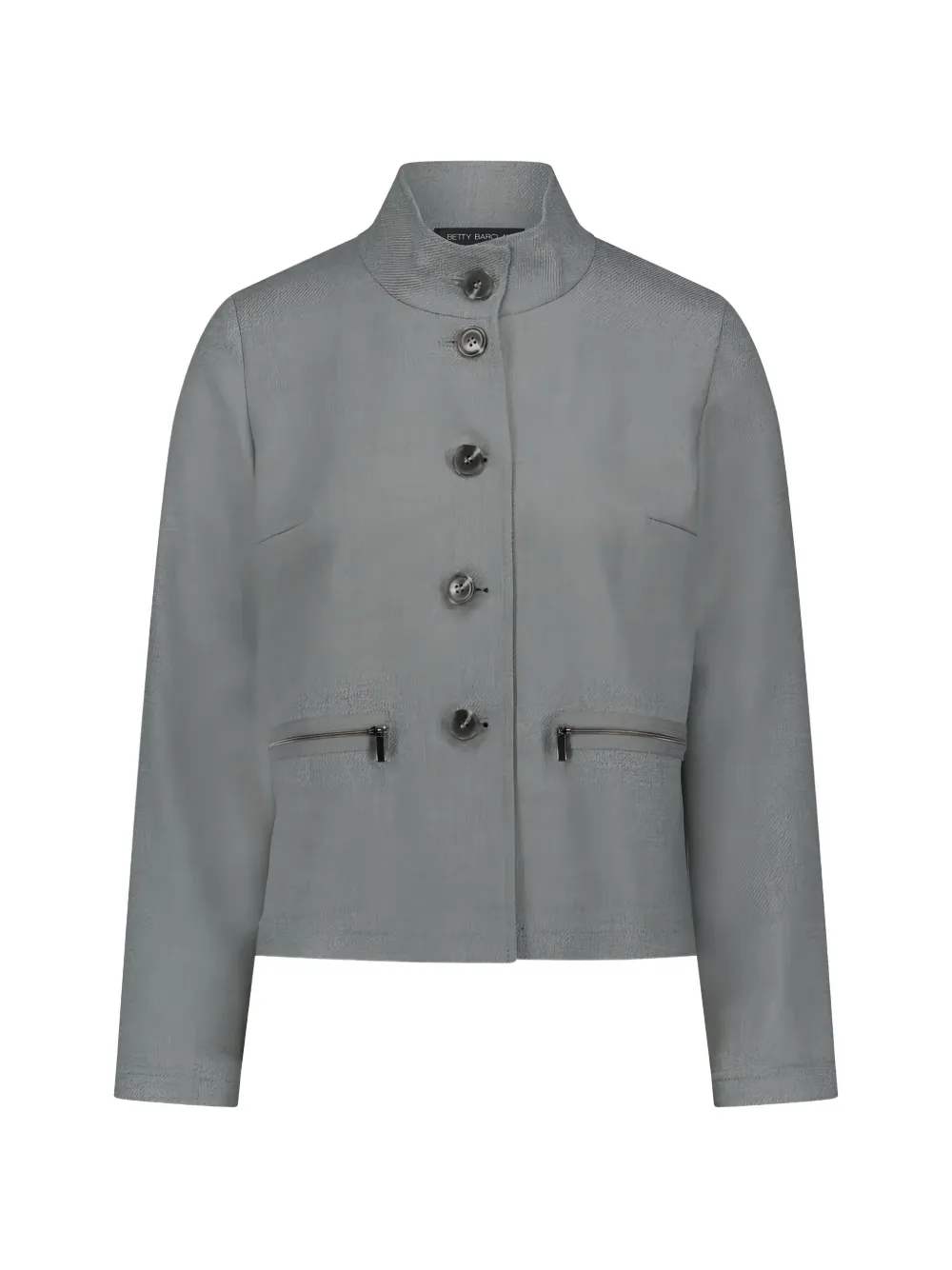 Betty Barclay high-neck marl-effect jacket Grijs