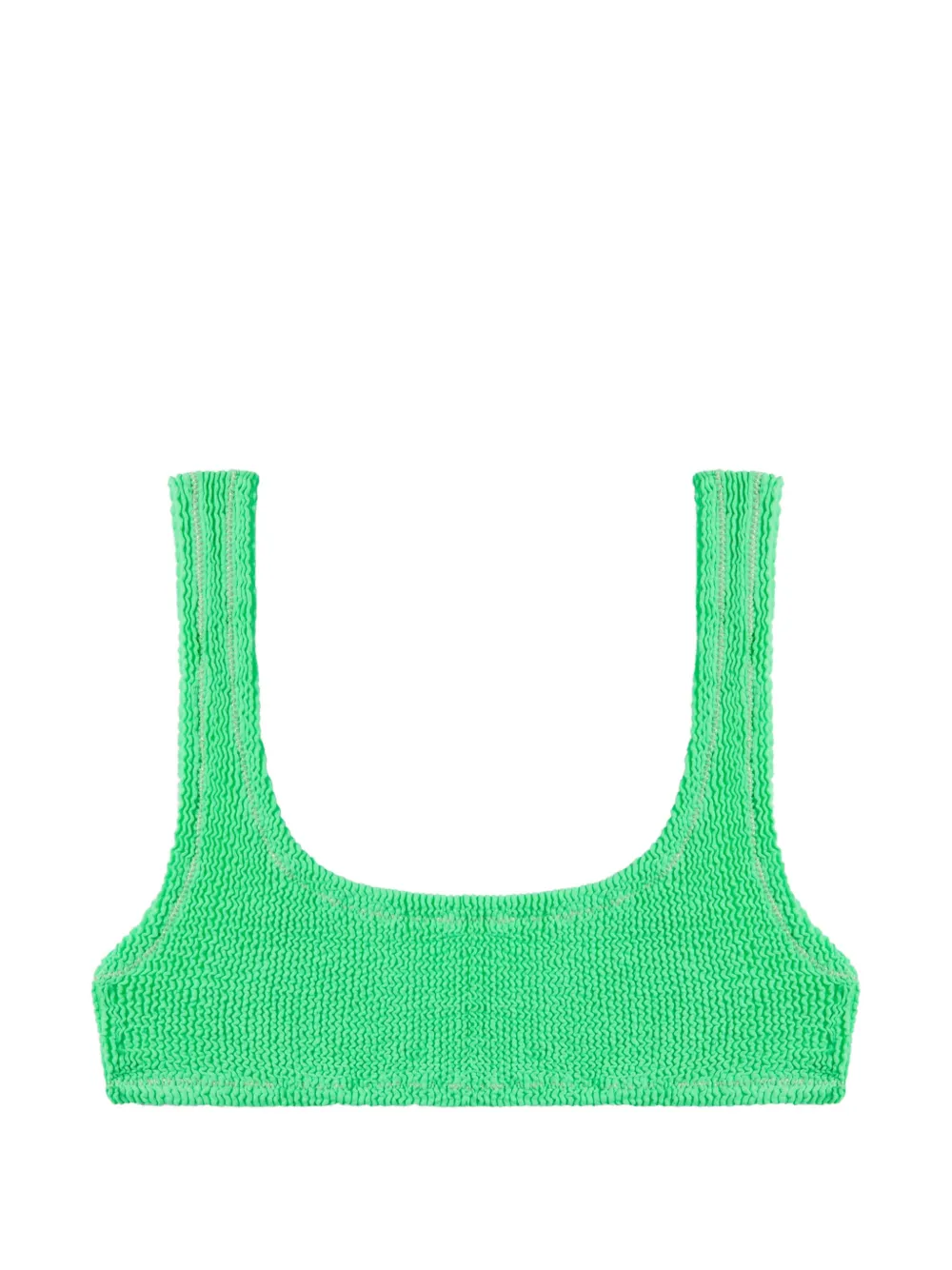 Reina Olga Ginny crinkled bikini top - Verde