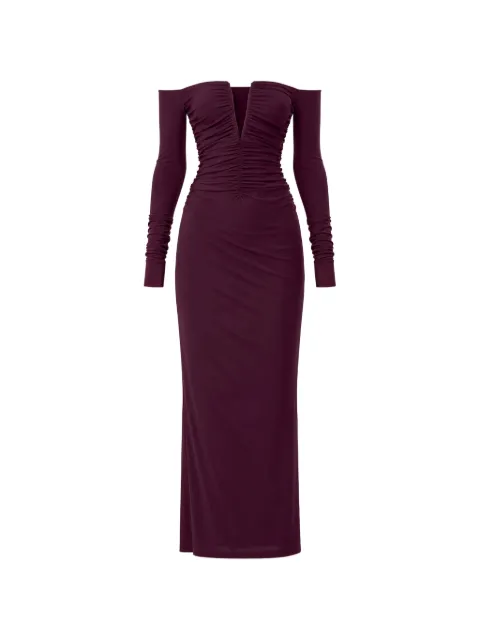 Amazuìn Noemi ruched off-shoulder maxi dress