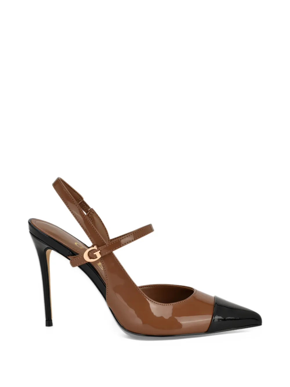 GUESS USA Serry cap-toe slingback pumps - Marrone