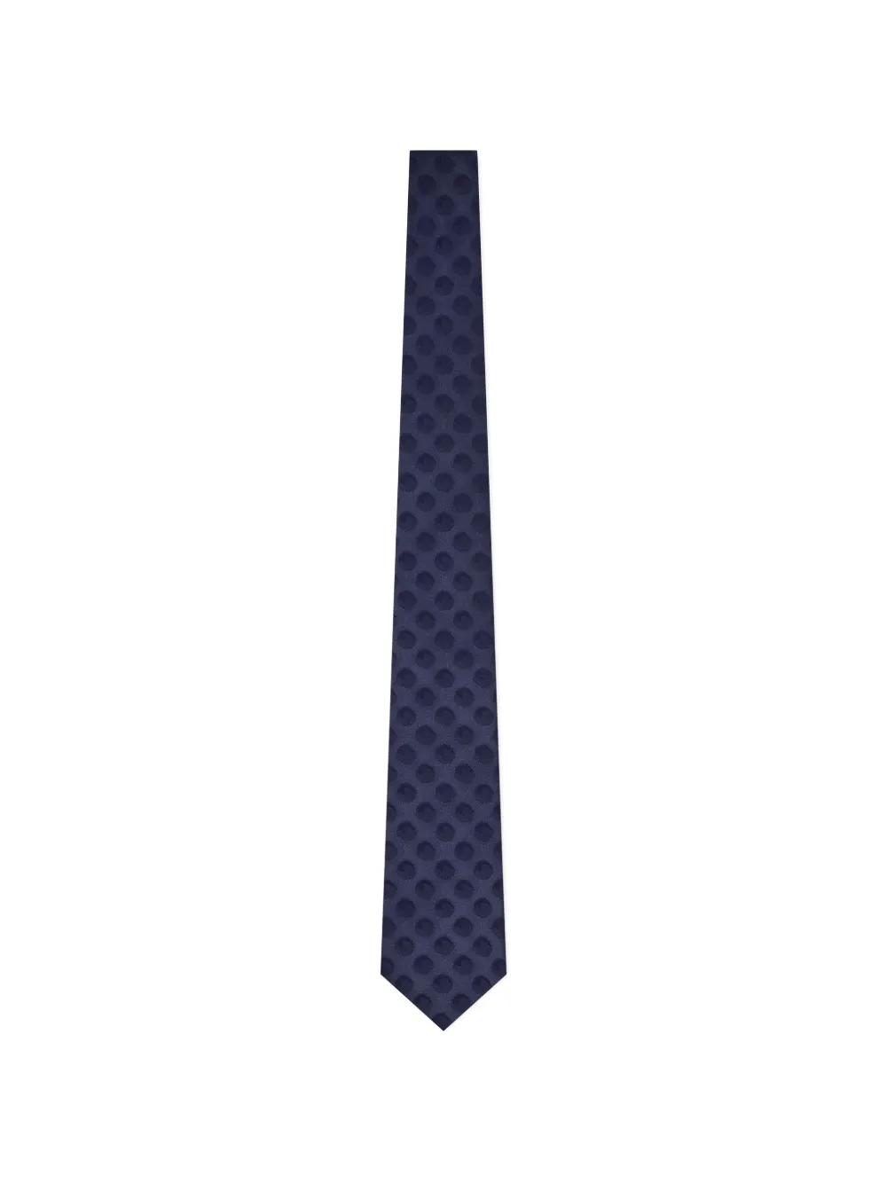 Giorgio Armani polka-dot silk tie Blauw