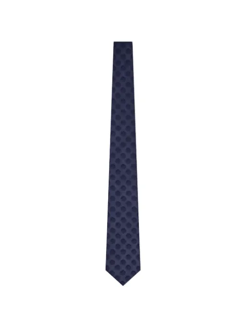 Giorgio Armani corbata de seda con estampado de lunares