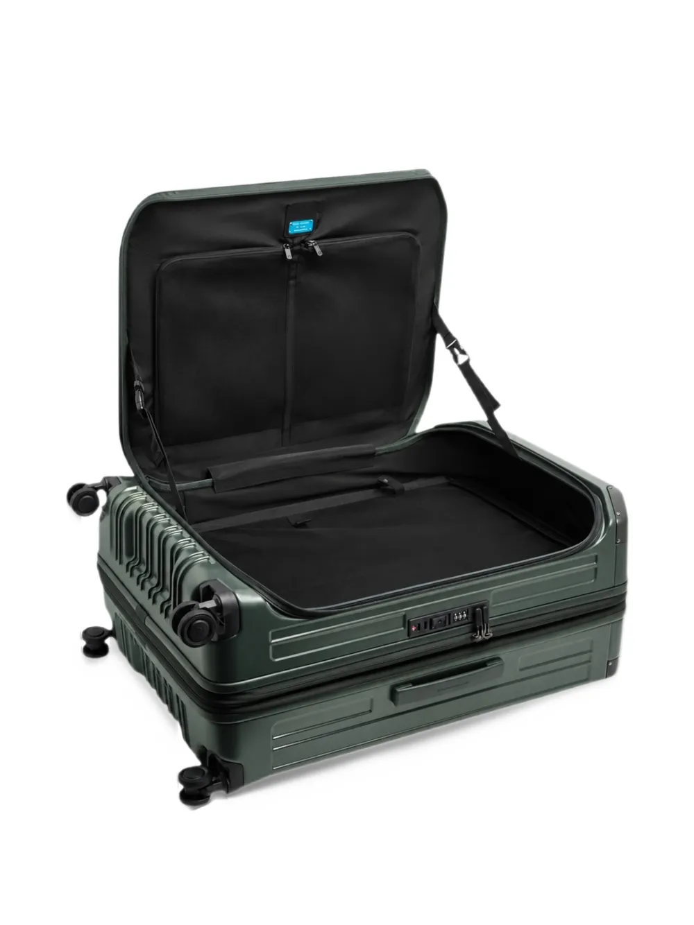 PIQUADRO large ridged suitcase Groen