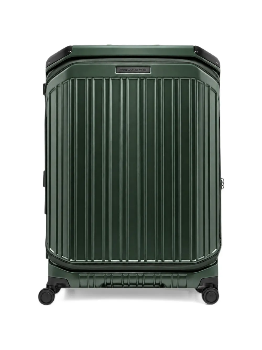 PIQUADRO large ridged suitcase Groen