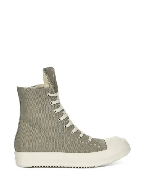Rick Owens DRKSHDW overdyed denim high sneakers