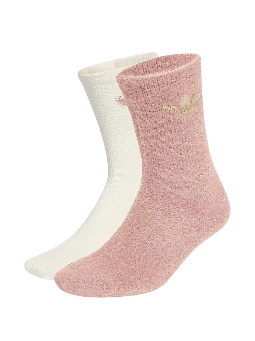 adidas fluffy crew sock 2 pairs - Rosa
