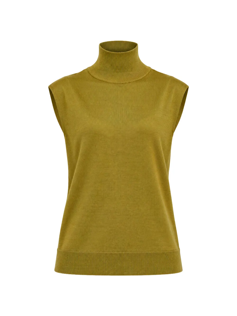 Patrizia Pepe roll-neck sleeveless sweater Groen