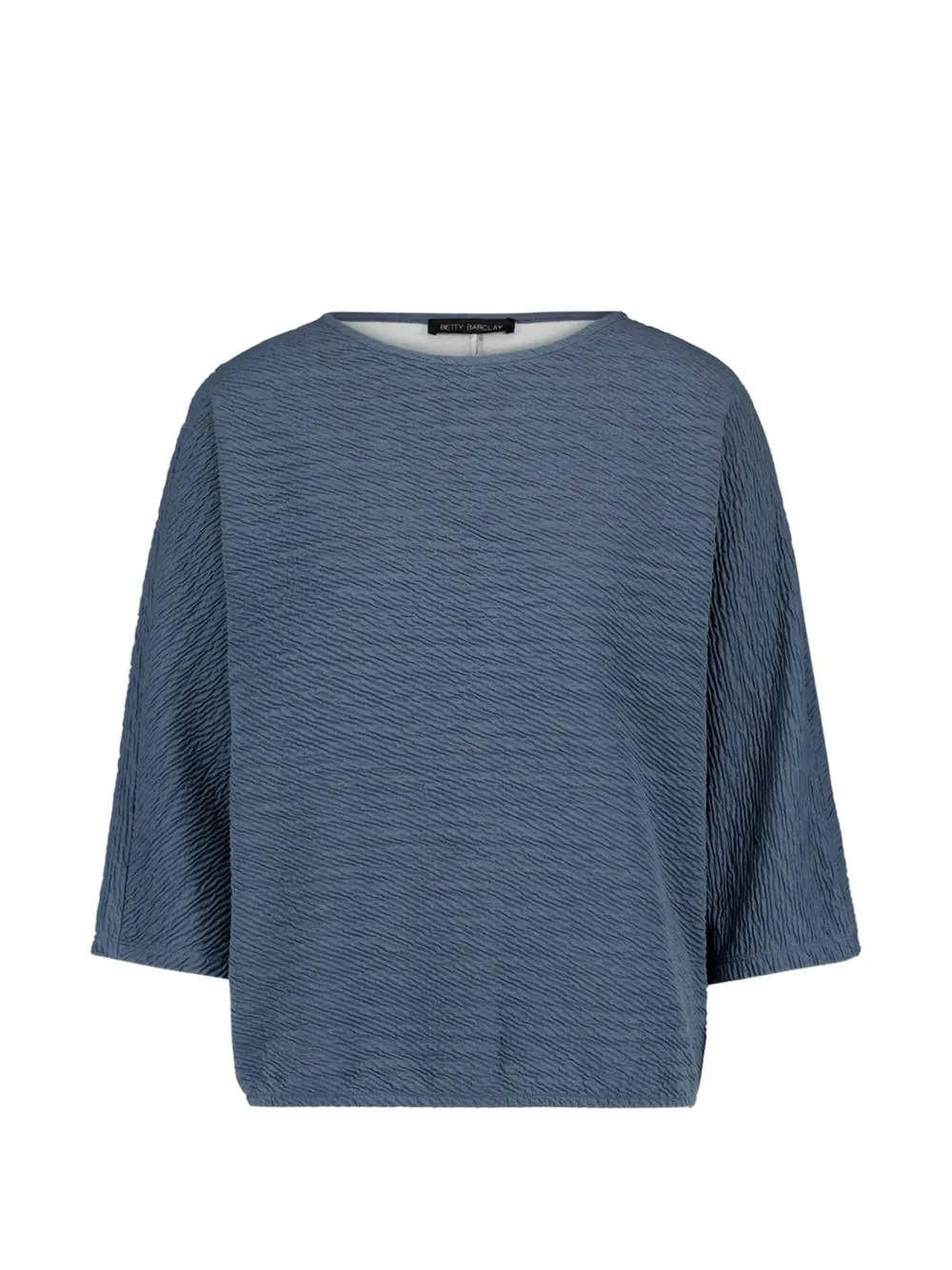 Betty Barclay textured three-quarter sleeve sweater - Blu